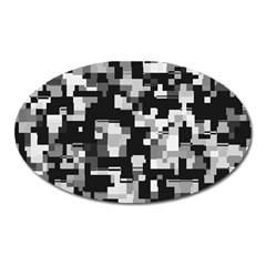 Noise Texture Graphics Generated Oval Magnet by Nexatart