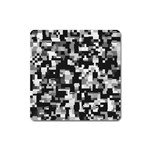 Noise Texture Graphics Generated Square Magnet Front