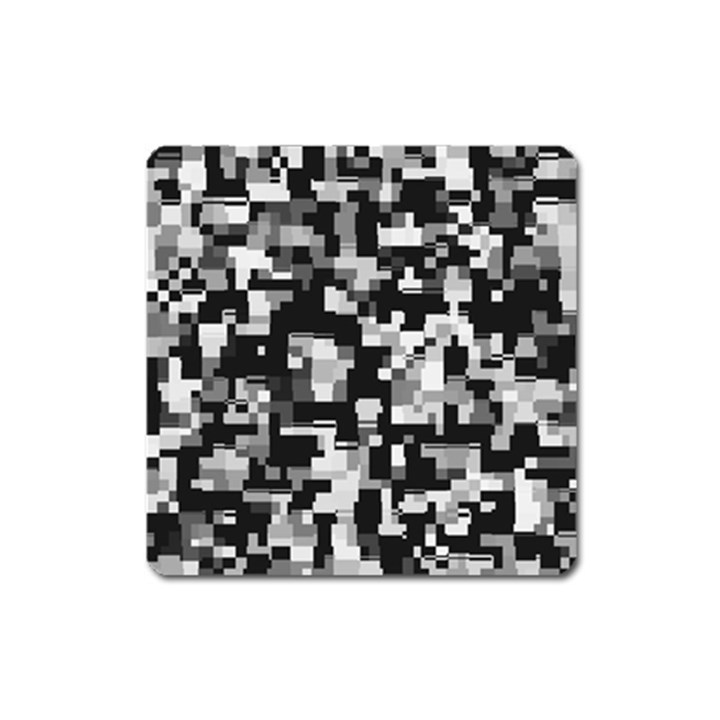 Noise Texture Graphics Generated Square Magnet