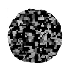 Noise Texture Graphics Generated Standard 15  Premium Round Cushions by Nexatart