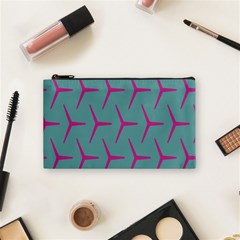 Pattern Background Structure Pink Cosmetic Bag (small)  by Nexatart