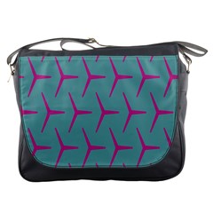 Pattern Background Structure Pink Messenger Bags by Nexatart