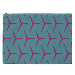 Pattern Background Structure Pink Cosmetic Bag (xxl)  by Nexatart