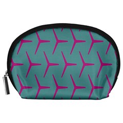 Pattern Background Structure Pink Accessory Pouches (large)  by Nexatart