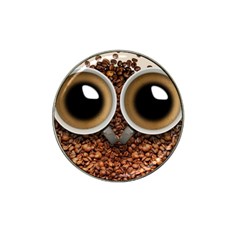 Owl Coffee Art Hat Clip Ball Marker (10 Pack) by Nexatart