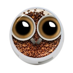 Owl Coffee Art 4-port Usb Hub (two Sides)  by Nexatart