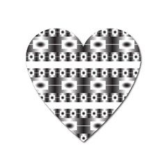 Pattern Background Texture Black Heart Magnet by Nexatart