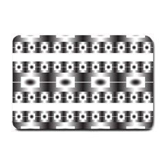 Pattern Background Texture Black Small Doormat  by Nexatart