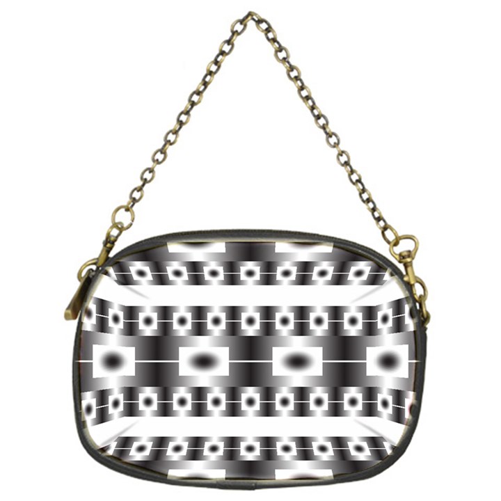 Pattern Background Texture Black Chain Purses (One Side) 