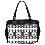 Pattern Background Texture Black Office Handbags (2 Sides)  Front