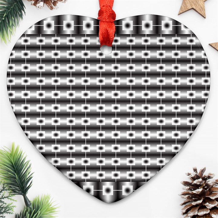 Pattern Background Texture Black Ornament (Heart)