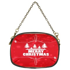 Red Bokeh Christmas Background Chain Purses (two Sides)  by Nexatart