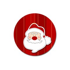 Santa Claus Xmas Christmas Magnet 3  (round) by Nexatart