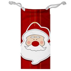 Santa Claus Xmas Christmas Jewelry Bag by Nexatart