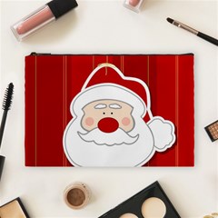 Santa Claus Xmas Christmas Cosmetic Bag (large)  by Nexatart