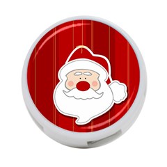 Santa Claus Xmas Christmas 4-port Usb Hub (one Side) by Nexatart