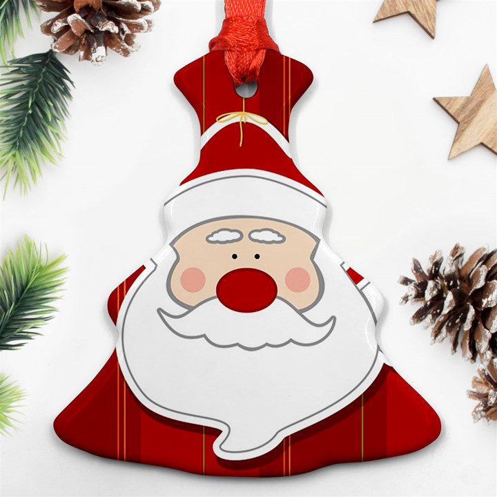 Santa Claus Xmas Christmas Christmas Tree Ornament (Two Sides)