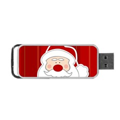 Santa Claus Xmas Christmas Portable Usb Flash (two Sides) by Nexatart