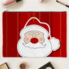 Santa Claus Xmas Christmas Cosmetic Bag (xxxl)  by Nexatart