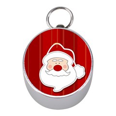 Santa Claus Xmas Christmas Mini Silver Compasses by Nexatart