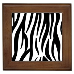 Seamless Zebra Pattern Framed Tiles by Nexatart