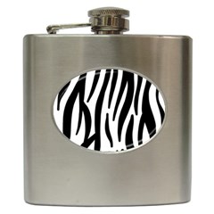 Seamless Zebra Pattern Hip Flask (6 Oz) by Nexatart