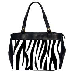 Seamless Zebra Pattern Office Handbags (2 Sides)  by Nexatart