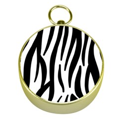 Seamless Zebra Pattern Gold Compasses by Nexatart