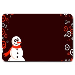 Snowman Holidays, Occasions, Christmas Large Doormat  by Nexatart