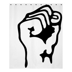 Skeleton Right Hand Fist Raised Fist Clip Art Hand 00wekk Clipart Shower Curtain 60  X 72  (medium)  by Foxymomma