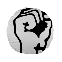 Skeleton Right Hand Fist Raised Fist Clip Art Hand 00wekk Clipart Standard 15  Premium Round Cushions by Foxymomma