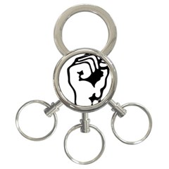 Skeleton Right Hand Fist Raised Fist Clip Art Hand 00wekk Clipart 3-ring Key Chains by Foxymomma