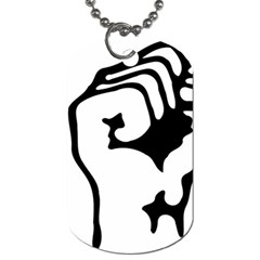 Skeleton Right Hand Fist Raised Fist Clip Art Hand 00wekk Clipart Dog Tag (one Side) by Foxymomma