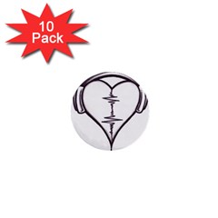 Audio Heart Tattoo Design By Pointofyou Heart Tattoo Designs Home R6jk1a Clipart 1  Mini Buttons (10 Pack)  by Foxymomma