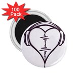 Audio Heart Tattoo Design By Pointofyou Heart Tattoo Designs Home R6jk1a Clipart 2.25  Magnets (100 pack)  Front