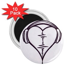 Audio Heart Tattoo Design By Pointofyou Heart Tattoo Designs Home R6jk1a Clipart 2 25  Magnets (10 Pack) 