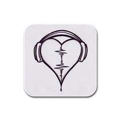 Audio Heart Tattoo Design By Pointofyou Heart Tattoo Designs Home R6jk1a Clipart Rubber Square Coaster (4 Pack) 