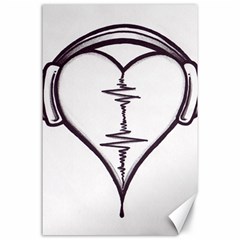 Audio Heart Tattoo Design By Pointofyou Heart Tattoo Designs Home R6jk1a Clipart Canvas 24  X 36  by Foxymomma