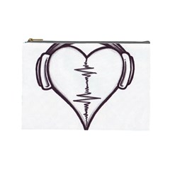 Audio Heart Tattoo Design By Pointofyou Heart Tattoo Designs Home R6jk1a Clipart Cosmetic Bag (large)  by Foxymomma