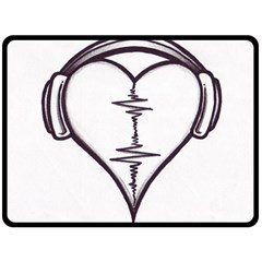 Audio Heart Tattoo Design By Pointofyou Heart Tattoo Designs Home R6jk1a Clipart Fleece Blanket (large)  by Foxymomma