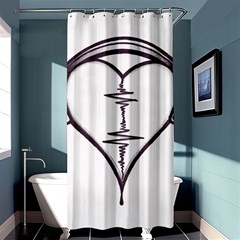 Audio Heart Tattoo Design By Pointofyou Heart Tattoo Designs Home R6jk1a Clipart Shower Curtain 36  X 72  (stall)  by Foxymomma