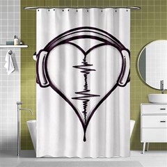 Audio Heart Tattoo Design By Pointofyou Heart Tattoo Designs Home R6jk1a Clipart Shower Curtain 48  X 72  (small)  by Foxymomma