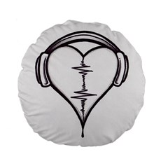 Audio Heart Tattoo Design By Pointofyou Heart Tattoo Designs Home R6jk1a Clipart Standard 15  Premium Flano Round Cushions by Foxymomma