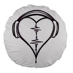 Audio Heart Tattoo Design By Pointofyou Heart Tattoo Designs Home R6jk1a Clipart Large 18  Premium Flano Round Cushions