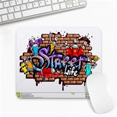 Graffiti Word Characters Composition Decorative Urban World Youth Street Life Art Spraycan Drippy Bl Large Mousepads by Foxymomma