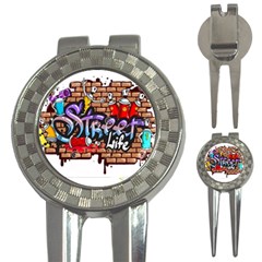 Graffiti Word Characters Composition Decorative Urban World Youth Street Life Art Spraycan Drippy Bl 3-in-1 Golf Divots