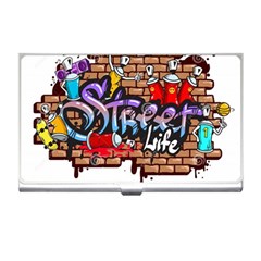 Graffiti Word Characters Composition Decorative Urban World Youth Street Life Art Spraycan Drippy Bl Business Card Holders by Foxymomma