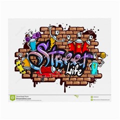 Graffiti Word Characters Composition Decorative Urban World Youth Street Life Art Spraycan Drippy Bl Small Glasses Cloth by Foxymomma