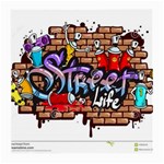 Graffiti Word Characters Composition Decorative Urban World Youth Street Life Art Spraycan Drippy Bl Medium Glasses Cloth Front