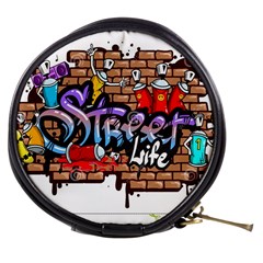 Graffiti Word Characters Composition Decorative Urban World Youth Street Life Art Spraycan Drippy Bl Mini Makeup Bags by Foxymomma